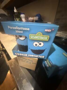 NICI Sesamstrasse Cookie Monster 350ml Porcelain Mug